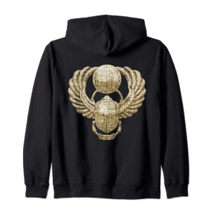 Sweat à capuche Scarabée noir homme/femme