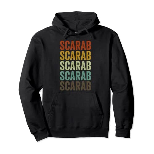 Sweat à capuche Scarabée noir homme/femme