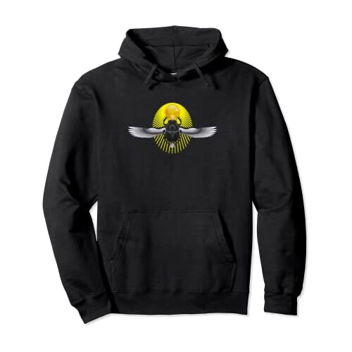 Sweat à capuche Scarabée noir homme/femme