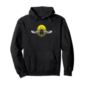 Sweat à capuche Scarabée noir homme/femme