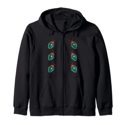 Sweat à capuche Scarabée noir homme/femme