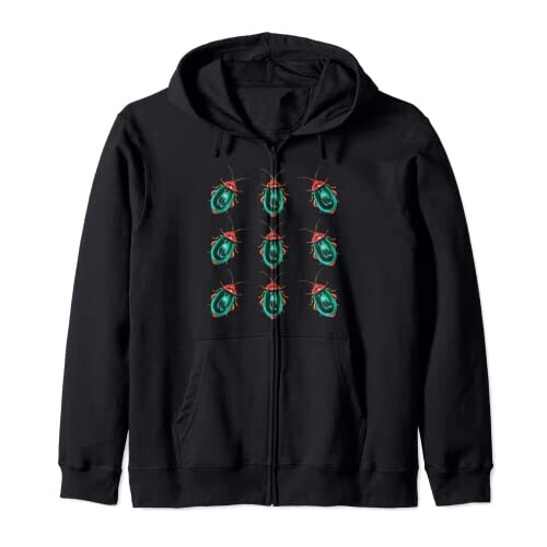 Sweat à capuche Scarabée noir homme/femme
