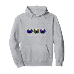 Sweat à capuche Scarabée bleu homme/femme