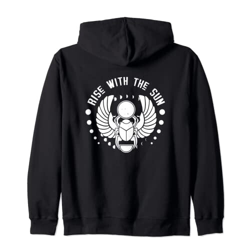 Sweat à capuche Scarabée noir homme/femme