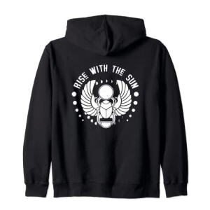 Sweat à capuche Scarabée noir homme/femme