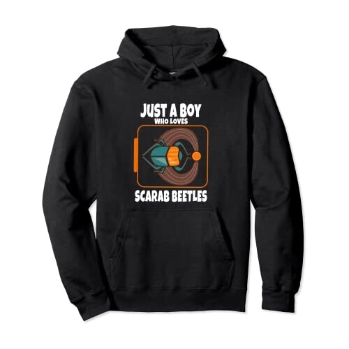 Sweat à capuche Scarabée noir homme/femme