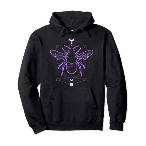 Sweat à capuche Scarabée noir homme/femme