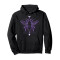 Sweat à capuche Scarabée noir homme/femme - miniature