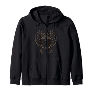 Sweat à capuche Scarabée noir homme/femme