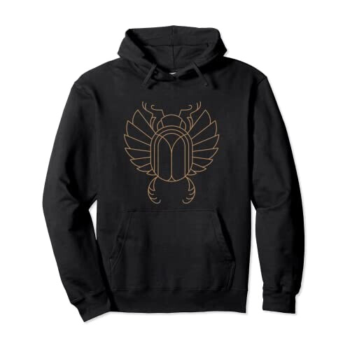 Sweat à capuche Scarabée noir homme/femme
