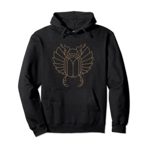 Sweat à capuche Scarabée noir homme/femme