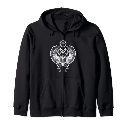 Sweat à capuche Scarabée noir homme/femme