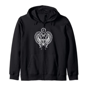 Sweat à capuche Scarabée noir homme/femme
