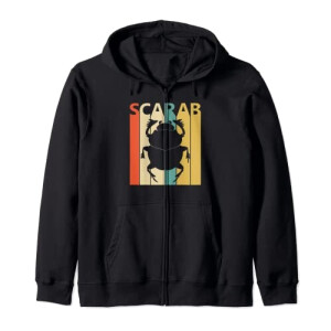 Sweat à capuche Scarabée noir homme/femme