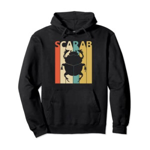 Sweat à capuche Scarabée noir homme/femme