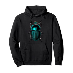 Sweat à capuche Scarabée noir homme/femme