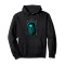 Sweat à capuche Scarabée noir homme/femme - miniature