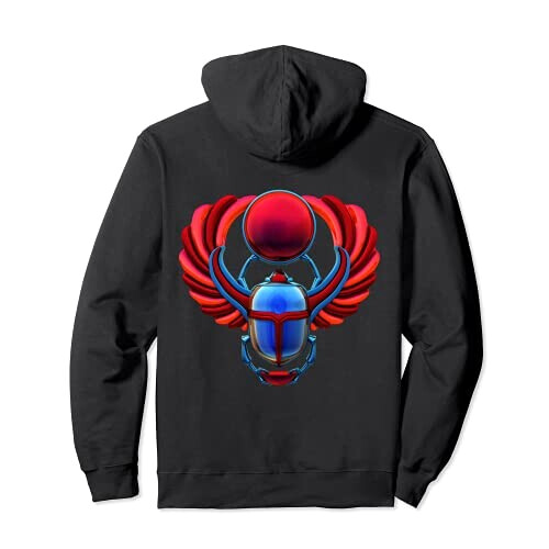 Sweat à capuche Scarabée noir homme/femme