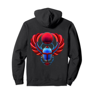 Sweat à capuche Scarabée noir homme/femme