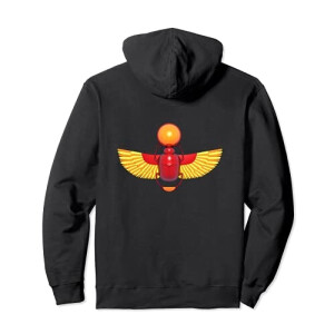 Sweat à capuche Scarabée noir homme/femme