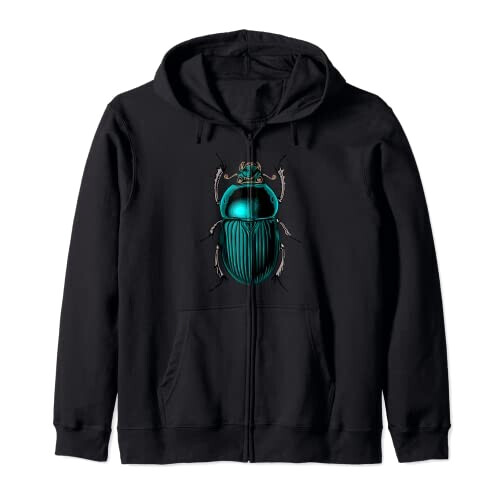 Sweat à capuche Scarabée noir homme/femme