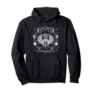 Sweat à capuche Scarabée noir homme/femme