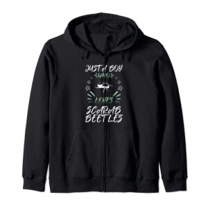 Sweat à capuche Scarabée noir homme/femme