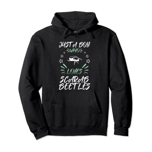 Sweat à capuche Scarabée noir homme/femme