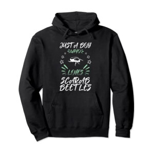Sweat à capuche Scarabée noir homme/femme