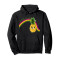 Sweat à capuche Ananas noir homme/femme - miniature