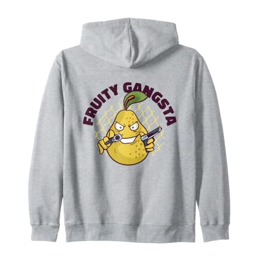 Sweat à capuche Poire gris homme/femme