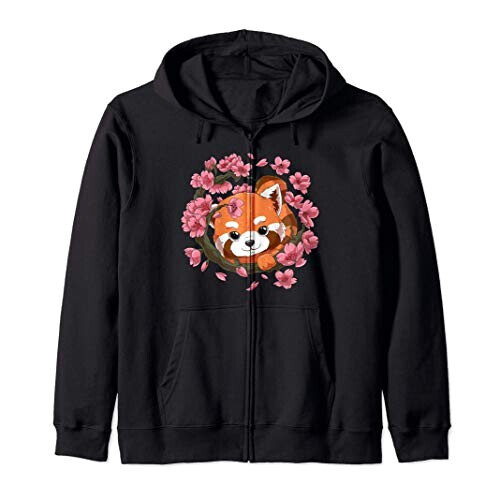 Sweat à capuche Fleur noir homme/femme