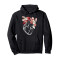 Sweat à capuche Rose - Fleur - noir homme/femme - miniature