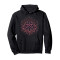 Sweat à capuche Fleur noir homme/femme - miniature