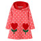 Sweat à capuche Rose - Fleur - pois & fille/garçon - miniature