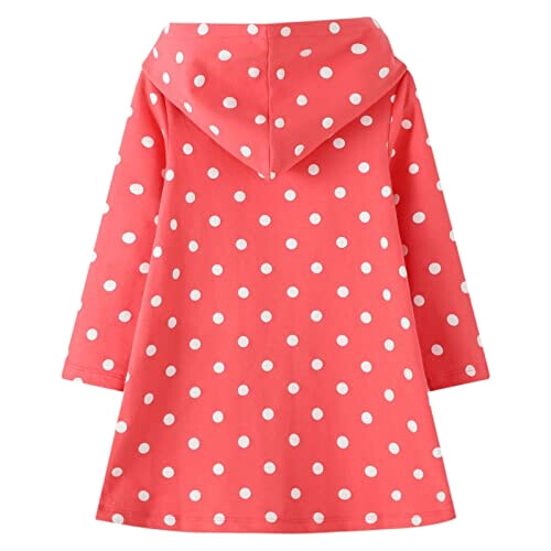 Sweat à capuche Rose - Fleur - pois & fille/garçon variant 1 