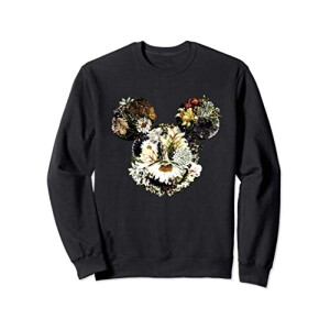 Sweat à capuche Fleur noir homme/femme