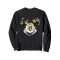 Sweat à capuche Fleur noir homme/femme - miniature