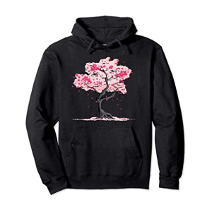 Sweat à capuche Fleur noir homme/femme