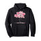 Sweat à capuche Fleur noir homme/femme - miniature
