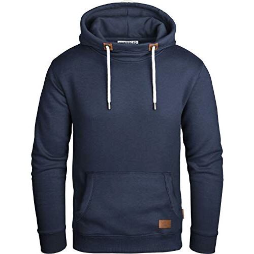 Sweat à capuche bleu marine homme