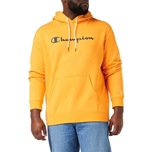 Sweat à capuche jaune moutarde homme