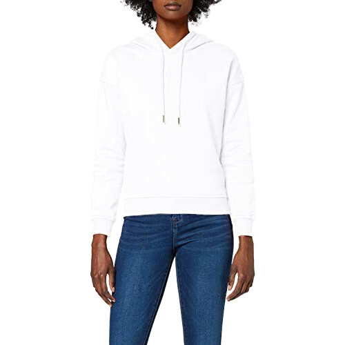Sweat à capuche blanc femme